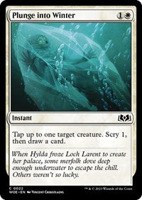 Magic: The Gathering Single - Wilds of Eldraine - Plunge into Winter - FOIL Common/0022 Lightly Played