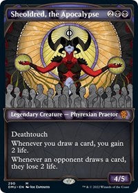 Magic: The Gathering Single - Dominaria United - Sheoldred, the Apocalypse (Showcase) - Mythic/290 - Lightly Played