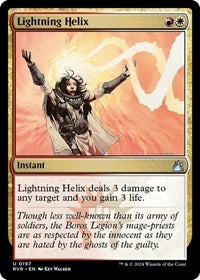 Magic: The Gathering Single - Ravnica Remastered - Lightning Helix (Foil) - Uncommon/0197 Lightly Played