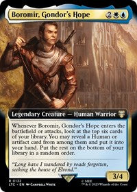 Magic: The Gathering Single - Commander: The Lord of the Rings: Tales of Middle-earth - Boromir, Gondor's Hope (Extended Art) - Rare/0132 - Lightly Played