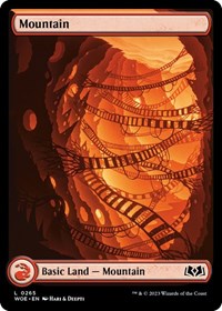 Magic: The Gathering Single - Wilds of Eldraine - Mountain (0265) - FOIL Land/0265 Lightly Played