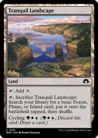 Magic: The Gathering Single - Modern Horizons 3 - Tranquil Landscape - FOIL Common/0231 - Lightly Played