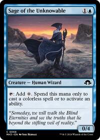 Magic: The Gathering Single - Modern Horizons 3 - Sage of the Unknowable - FOIL Common/0068 - Lightly Played