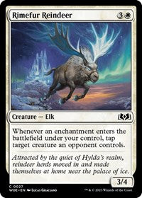 Magic: The Gathering Single - Wilds of Eldraine - Rimefur Reindeer (Foil) - Common/0027 Lightly Played