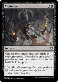 Magic: The Gathering Single - Commander Masters - Victimize - FOIL Uncommon/0195 - Lightly Played