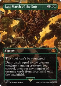 Magic: The Gathering Single - Universes Beyond: The Lord of the Rings: Tales of Middle-earth - Last March of the Ents (Borderless) (Foil) - Mythic/0418 - Lightly Played