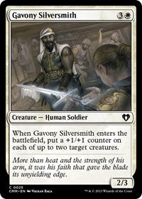 Magic: The Gathering Single - Commander Masters - Gavony Silversmith - FOIL Common/0025 - Lightly Played