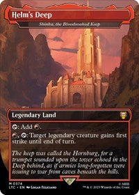 Magic: The Gathering Single - Commander: The Lord of the Rings: Tales of Middle-earth - Helm's Deep - Shinka, the Bloodsoaked Keep (Foil) - Land/0374 - Lightly Played