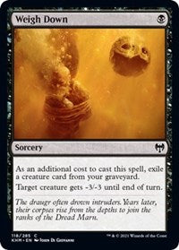 Magic: The Gathering Single - Kaldheim - Weigh Down (Foil) - Common/118 - Lightly Played