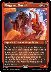 Magic: The Gathering Single - March of the Machine: The Aftermath - Plargg and Nassari (Foil Etched) - Rare/0118 - Lightly Played