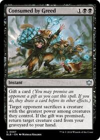 Magic: The Gathering Single - Bloomburrow - Consumed by Greed - FOIL Common/0087 - Lightly Played