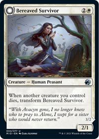 Magic: The Gathering Single - Innistrad: Midnight Hunt - Bereaved Survivor - Uncommon/004 Lightly Played