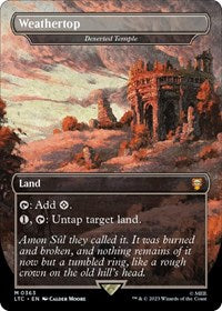 Magic: The Gathering Single - Commander: The Lord of the Rings: Tales of Middle-earth - Weathertop - Deserted Temple (Foil) - Mythic/0363 - Lightly Played