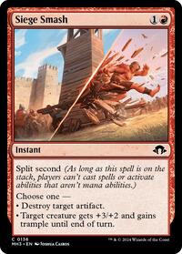 Magic: The Gathering Single - Modern Horizons 3 - Siege Smash - FOIL Common/0136 - Lightly Played