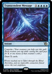 Magic: The Gathering Single - March of the Machine - Transcendent Message - Rare/0083 - Lightly Played