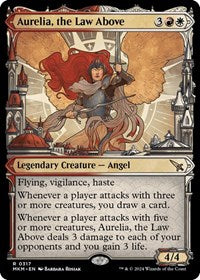 Magic: The Gathering Single - Murders at Karlov Manor - Aurelia, the Law Above (Showcase) (0317) - Rare/0317 Lightly Played