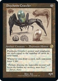 Magic: The Gathering Single - The Brothers' War: Retro Frame Artifacts - Psychosis Crawler (Schematic) (Foil) - Rare/107 - Lightly Played