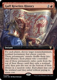 Magic: The Gathering Single - Commander Masters - Guff Rewrites History (Extended Art) - Rare/0767 - Lightly Played
