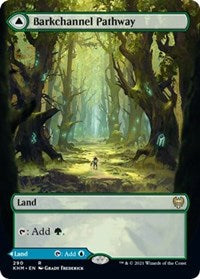 Magic: The Gathering Single - Kaldheim - Barkchannel Pathway (Borderless) - Rare/290 - Lightly Played