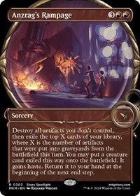 Magic: The Gathering Single - Murders at Karlov Manor - Anzrag's Rampage (Showcase) - FOIL Rare/0303 Lightly Played
