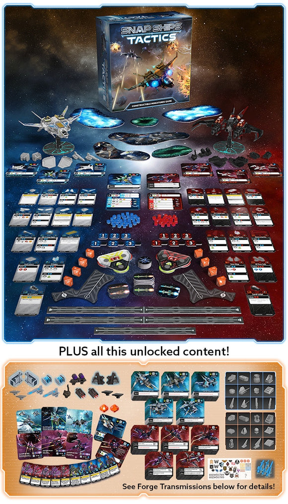 Snap Ships Tactics Constructible Miniatures Game - Starter Box KICKSTARTER DELUXE EDITION