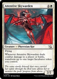 Magic: The Gathering Single - March of the Machine - Attentive Skywarden - Common/0007 - Lightly Played