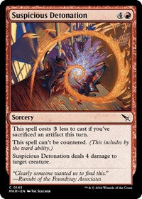 Magic: The Gathering Single - Murders at Karlov Manor - Suspicious Detonation - FOIL Common/0145 Lightly Played