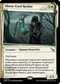Magic: The Gathering Single - Murders at Karlov Manor - Sharp-Eyed Rookie (Showcase) - Rare/0353 Lightly Played