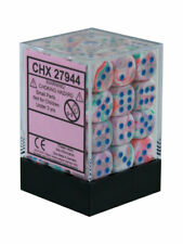 Chessex Dice - Dice Menagerie 10: 12mm D6 Festive Pop Art/Blue (36) - 27944