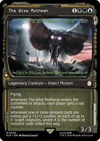 Magic: The Gathering Single - Universes Beyond: Fallout - The Wise Mothman (Showcase) - Mythic/0343 Lightly Played