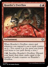 Magic: The Gathering Single - Bloomburrow - Hoarder's Overflow - FOIL Uncommon/0141 - Lightly Played