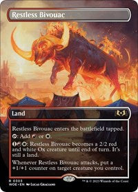 Magic: The Gathering Single - Wilds of Eldraine - Restless Bivouac (Borderless) - Rare/0303 Lightly Played