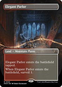 Magic: The Gathering Single - Murders at Karlov Manor - Elegant Parlor (Borderless) - Rare/0325 Lightly Played