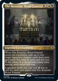 Magic: The Gathering Single - March of the Machine: The Aftermath - The Kenriths' Royal Funeral (Foil Etched) - Rare/0134 - Lightly Played