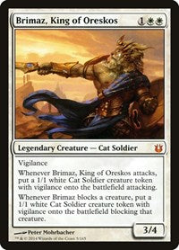 Magic: The Gathering Single - Born of the Gods - Brimaz, King of Oreskos - Rare/5 Lightly Played