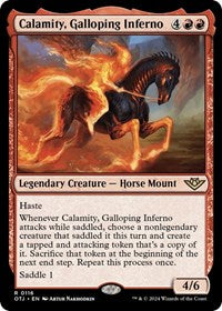 Magic: The Gathering Single - Outlaws of Thunder Junction - Calamity, Galloping Inferno - FOIL Rare/0116 Lightly Played