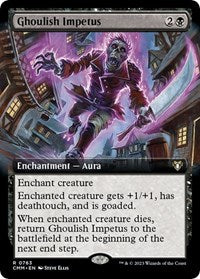 Magic: The Gathering Single - Commander Masters - Ghoulish Impetus (Extended Art) - Rare/0692 - Lightly Played