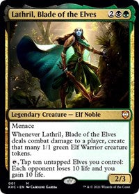 Magic: The Gathering Single - Commander: Kaldheim - Lathril, Blade of the Elves - Mythic/001 - Lightly Played