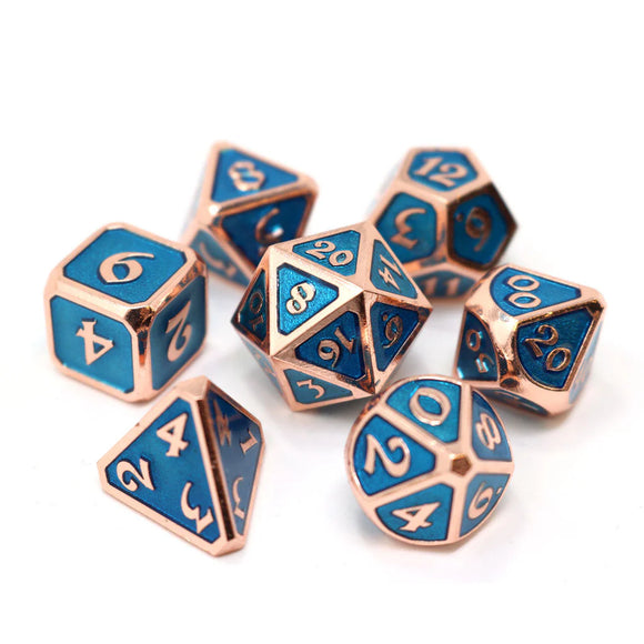 7pc RPG Set - Mythica Copper Aquamarine