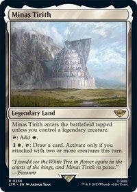 Magic: The Gathering Single - Universes Beyond: The Lord of the Rings: Tales of Middle-earth - Minas Tirith (Foil) - Rare/0256 - Lightly Played