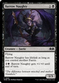 Magic: The Gathering Single - Wilds of Eldraine - Barrow Naughty - FOIL Common/0081 Lightly Played