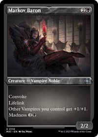 Magic: The Gathering Single - March of the Machine: The Aftermath - Markov Baron (Foil Etched) - Uncommon/0114 - Lightly Played