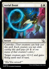 Magic: The Gathering Single - March of the Machine - Aerial Boost (Foil) - Common/0002 - Lightly Played