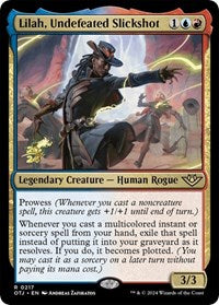 Magic: The Gathering Single - Outlaws of Thunder Junction - Lilah, Undefeated Slickshot - PRE-RELEASE - Rare/0217 - Lightly Played