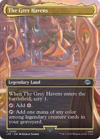 Magic: The Gathering Single - Universes Beyond: The Lord of the Rings: Tales of Middle-earth - The Grey Havens (Borderless) - Uncommon/0443 - Lightly Played