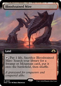 Magic: The Gathering Single - Modern Horizons 3 - Bloodstained Mire (Extended Art) - FOIL Rare/0465 - Lightly Played