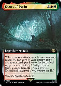 Magic: The Gathering Single - Universes Beyond: The Lord of the Rings: Tales of Middle-earth - Doors of Durin (Extended Art) - Rare/0368 - Lightly Played