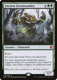 Magic: The Gathering Single - Zendikar Rising - Ancient Greenwarden - Mythic/0178 - Lightly Played