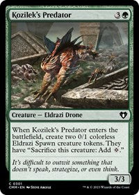 Magic: The Gathering Single - Commander Masters - Kozilek's Predator - FOIL Common/0301 - Lightly Played