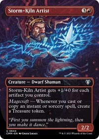 Magic: The Gathering Single - Commander Masters - Storm-Kiln Artist (Borderless) - Uncommon/0644 - Lightly Played